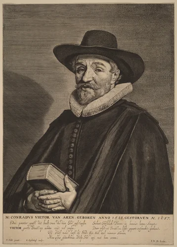 Conrad Vietor van Aken by Jonas Suyderhoff, print, 1657