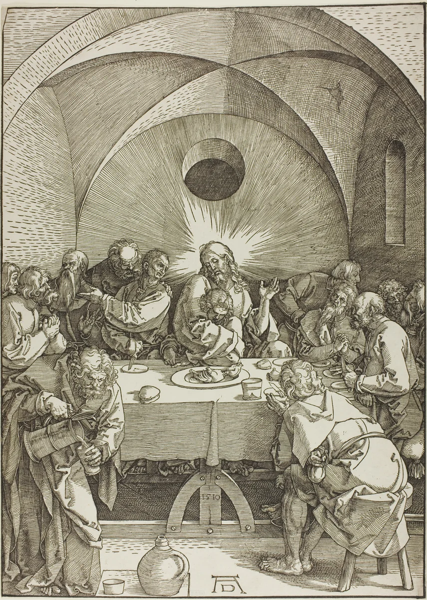 The Last Supper, from The Large Passion by Albrecht Dürer, print, 1510