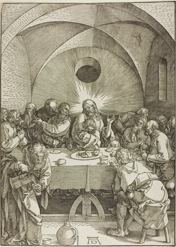 The Last Supper, from The Large Passion by Albrecht Dürer, print, 1510