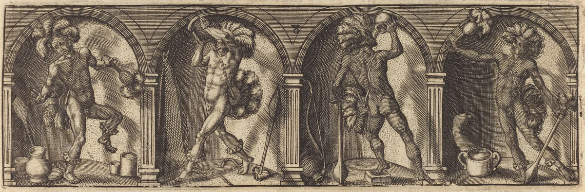 Les divers pourtraicts et figures VIII by Master AD, print, 1600