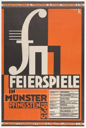 Feierspiele in Münster by Max Burchartz, design, 1925