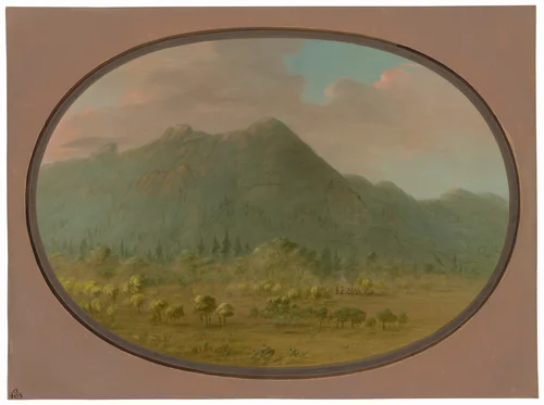 View in the Crystal Mountains by George Catlin, painting, 1854-1869