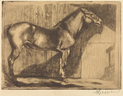 Pony (Le poney) by Albert Besnard, print, 1892