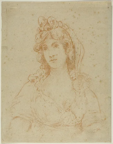 Portrait of Lady by John Hoppner, drawing, 1778-1810