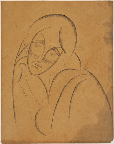 Bust of a Woman by Elie Nadelman, drawing, 1913