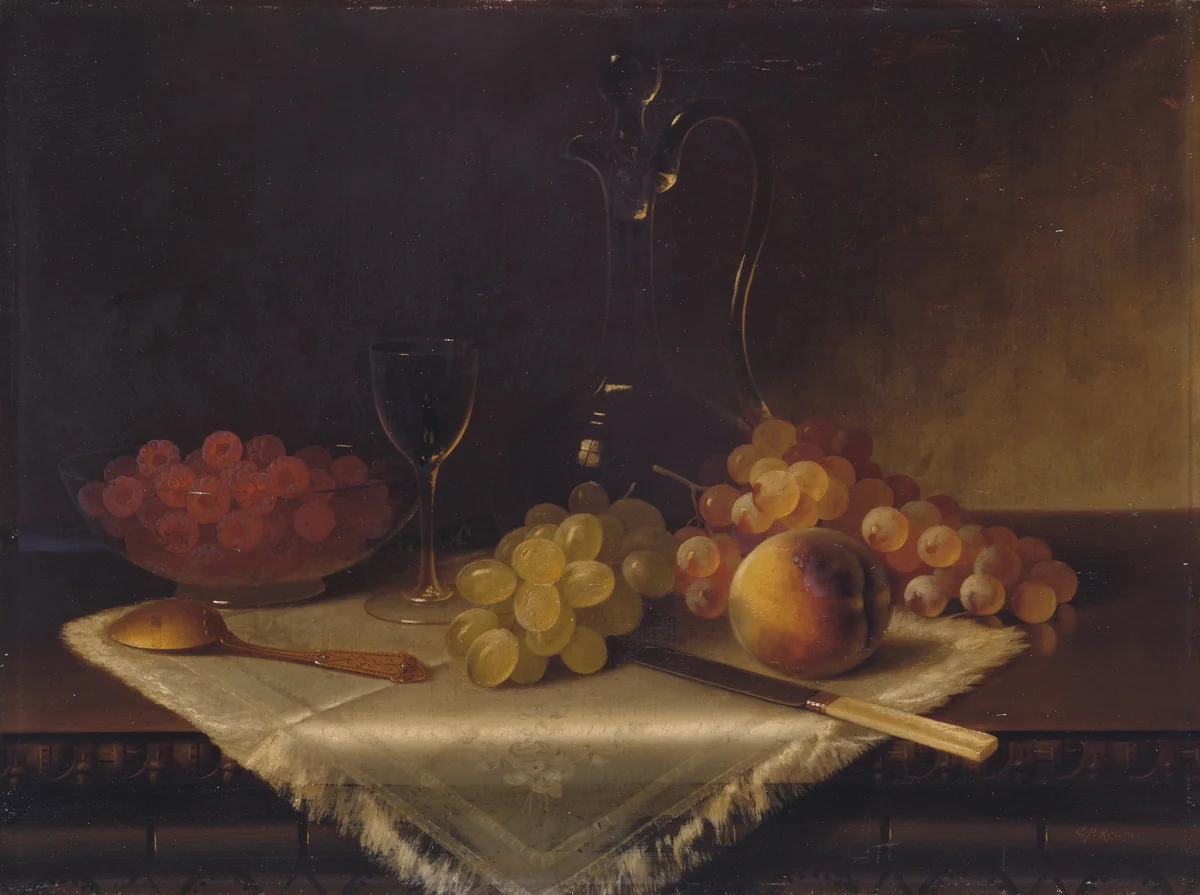 Still Life with Fruit by Carducius Plantagenet Ream, artwork, 1838-1917