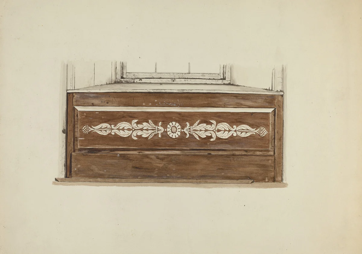 Decorative Panel Under Window by Albert Pratt, index of american design, 1938