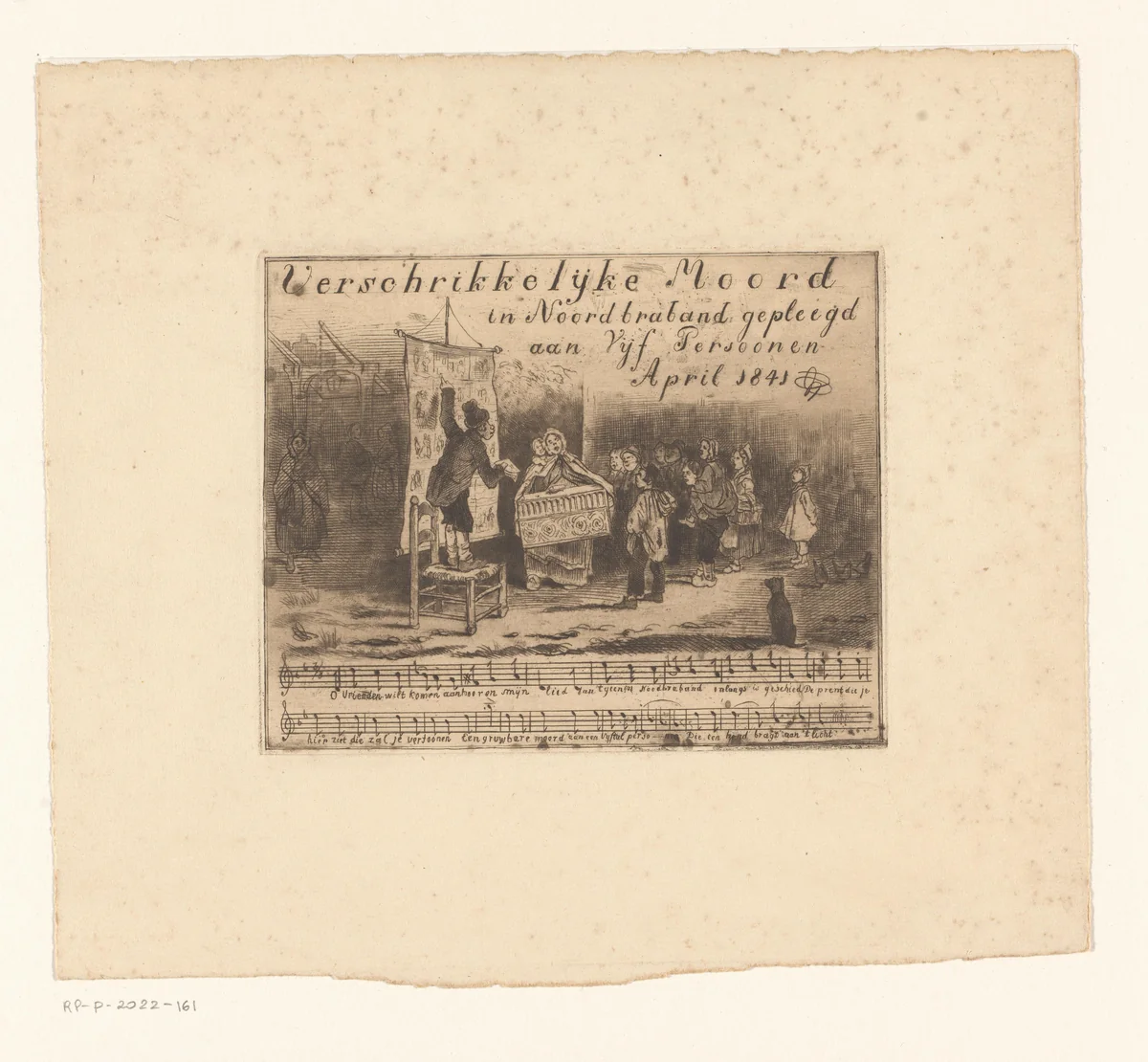 Verschrikkelijke moord in Noordbrabant gepleegd by anonymous, print, 1841
