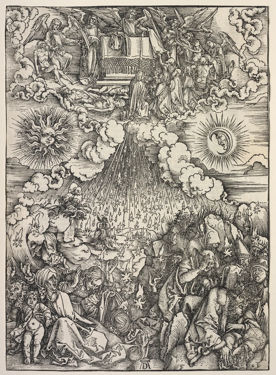 Revelation of St. John: Opening of the Sixth Seal by Albrecht Dürer, print, 1511