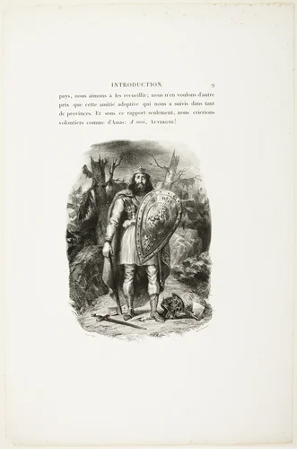 Vercingétorix by Eugène Delacroix, print, 1829