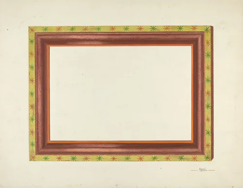 Zoar Picture Frame by Carol Larson, index of american design, 1937
