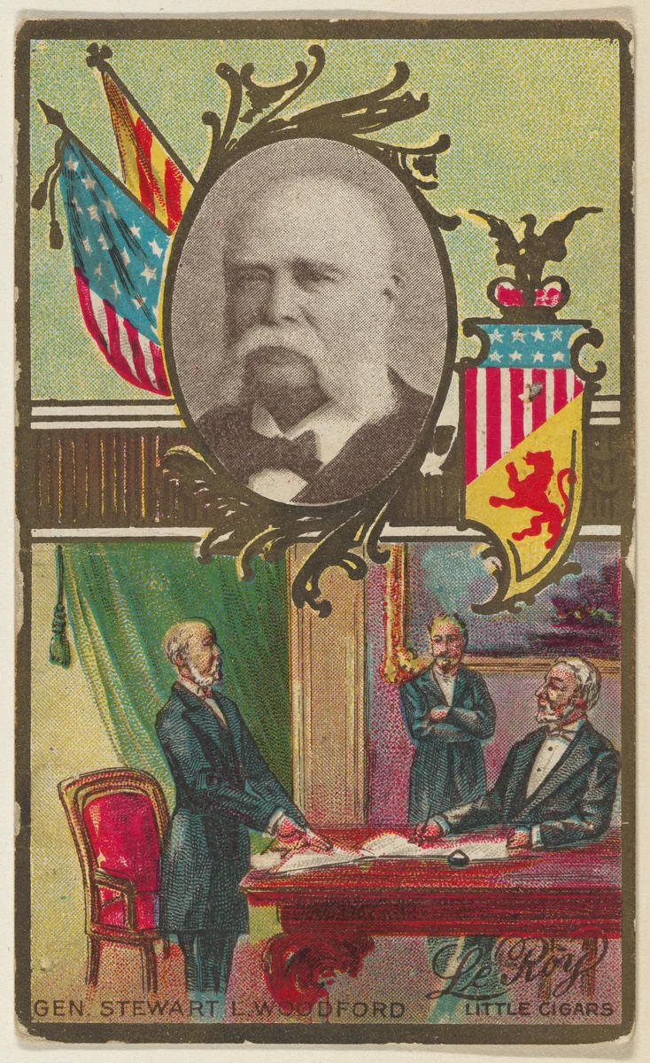 General Stewart L. Woodford, from the "Generals" series (T63), issued by LeRoy Little Cigars by LeRoy Little Cigars, print, 1898-1901