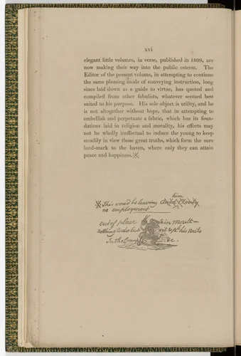 Tailpiece (page xvi) from The Fables of Aesop by Thomas Bewick, illustrated book, 1818