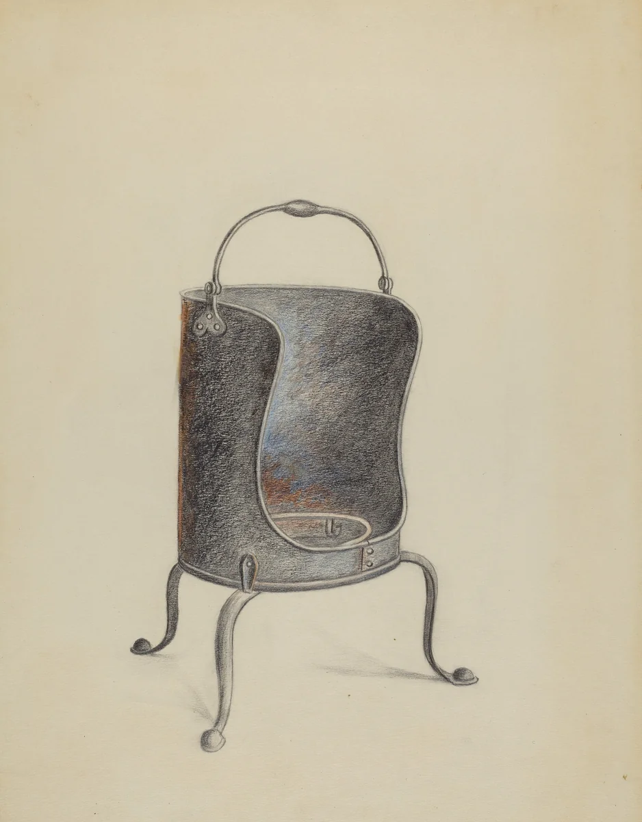 Plate Warmer by Richard Schoene, index of american design, 1936