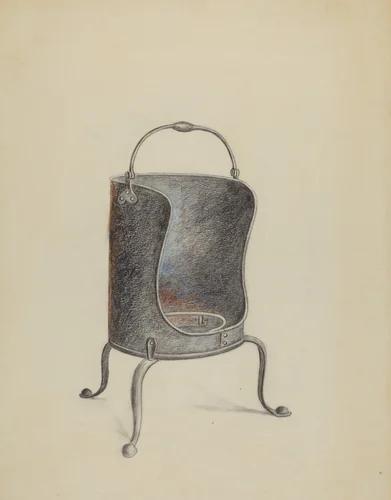 Plate Warmer by Richard Schoene, index of american design, 1936