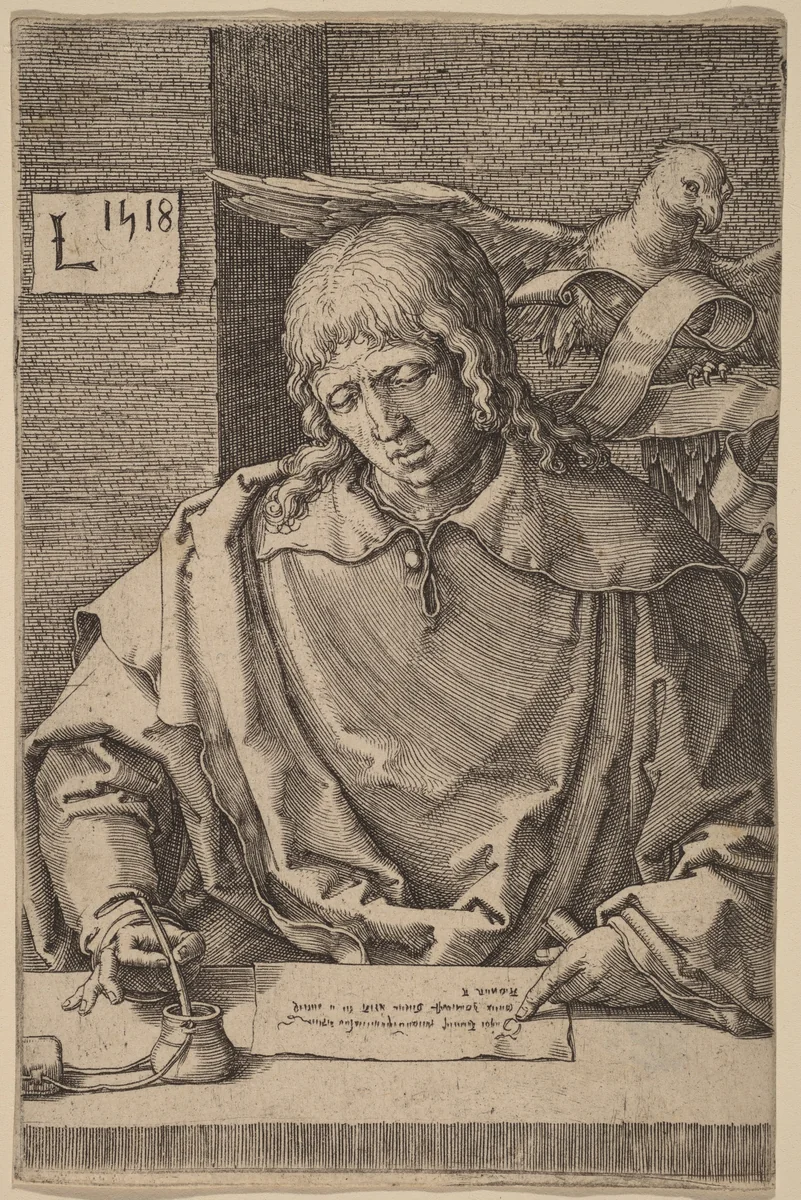 Saint John by Lucas van Leyden, print, 1518