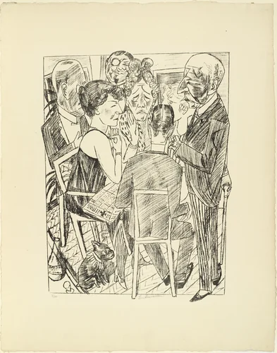 The Disillusioned I (Die Enttäuschten I) from Trip to Berlin 1922 (Berliner Reise 1922) by Max Beckmann, print, 1922