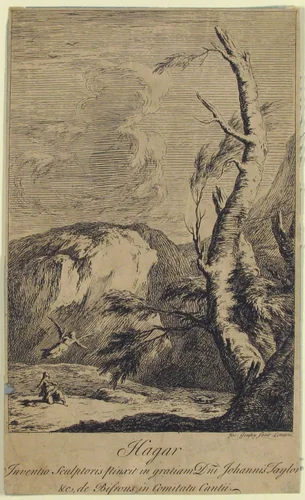 Hagar by Joseph Goupy, print, 1710-1782