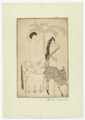 Diana of the Hunt (Diane à la chasse) by Marie Laurencin, print, 1907