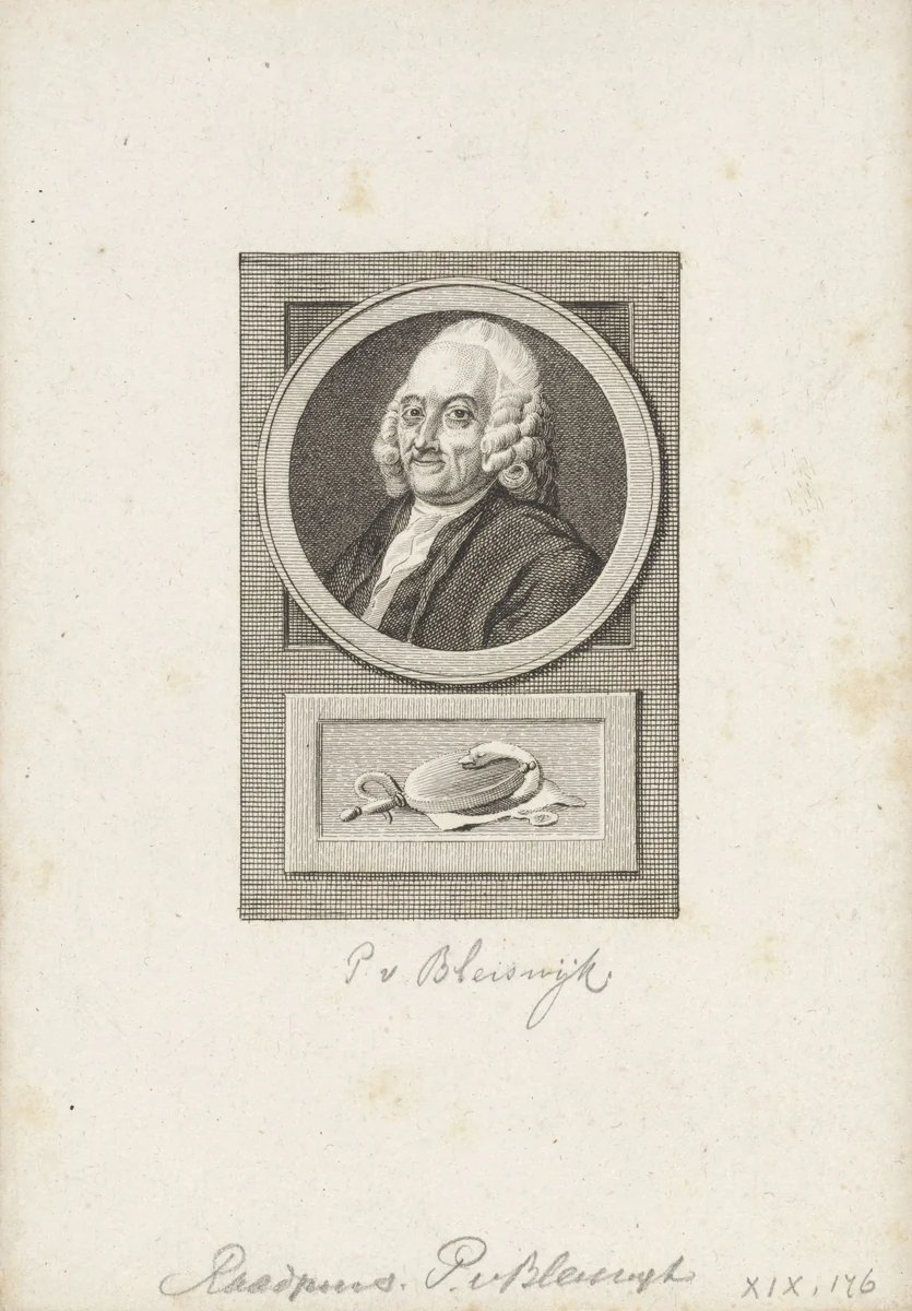 Portret van Pieter van Bleiswijk by Reinier Vinkeles, print, 1783-1795