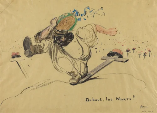 Debout, les Morts! by Jean-Louis Forain, drawing, 1917