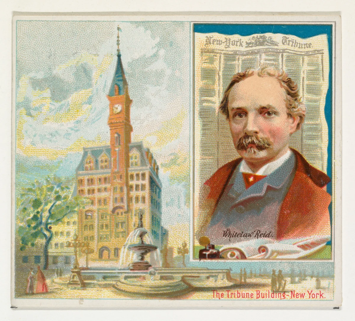 Whitelaw Reid, New York Tribune, from the American Editors series (N35) for Allen & Ginter Cigarettes by Allen & Ginter, print, 1887