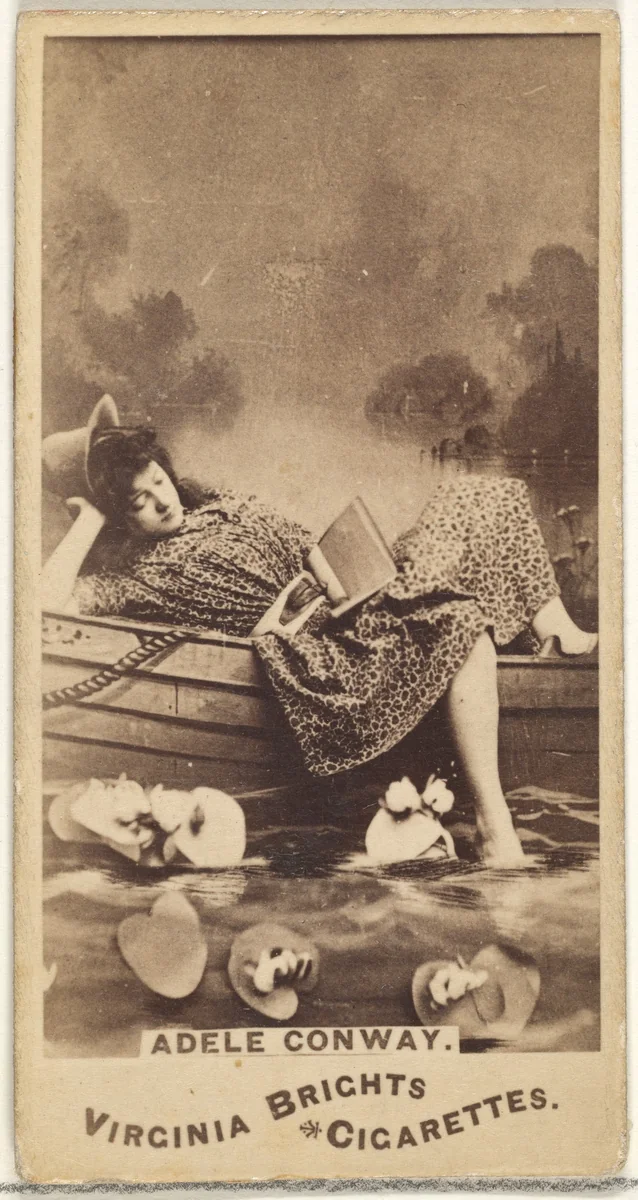 Adele Conway, from the Actors and Actresses series (N45, Type 1) for Virginia Brights Cigarettes by Allen & Ginter, photograph, 1885-1891