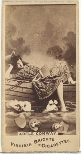 Adele Conway, from the Actors and Actresses series (N45, Type 1) for Virginia Brights Cigarettes by Allen & Ginter, photograph, 1885-1891