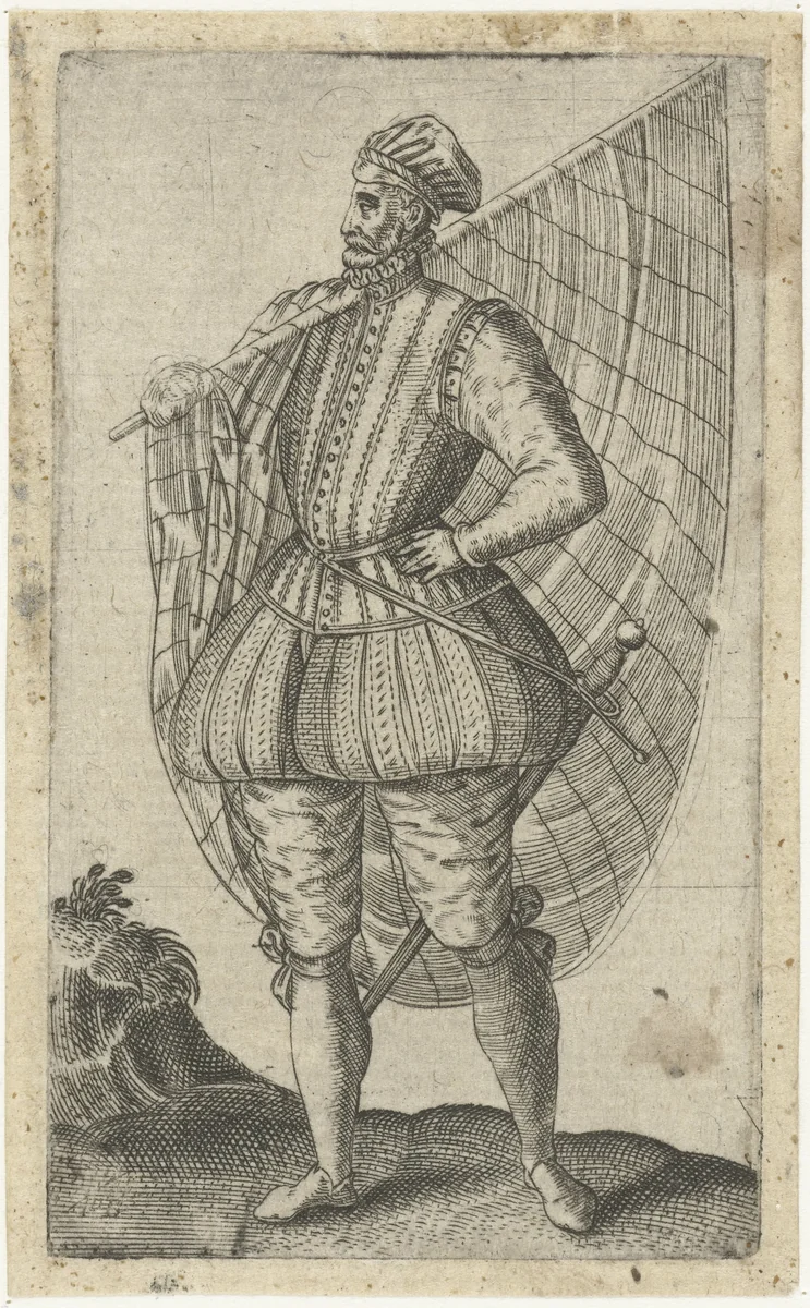 Vaandrig by Unknown, print, 1550-1587