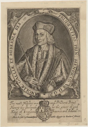 Henry VII of England by Renold Elstrack, print, 1571-1625