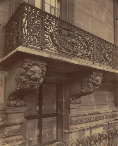 Balcon du Louvre by Eugène Atget, photograph, 1905