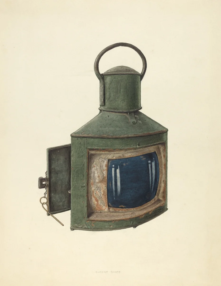 Starboard Light by Eugene Bartz, index of american design, 1935-1942