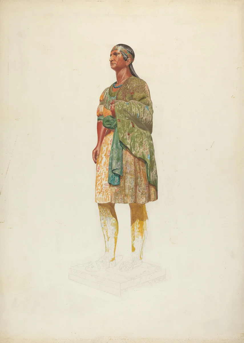 Figurehead: Indian by Hazel Hyde, index of american design, 1935-1942