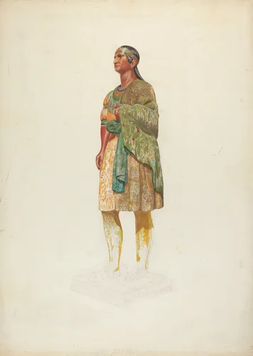 Figurehead: Indian by Hazel Hyde, index of american design, 1935-1942