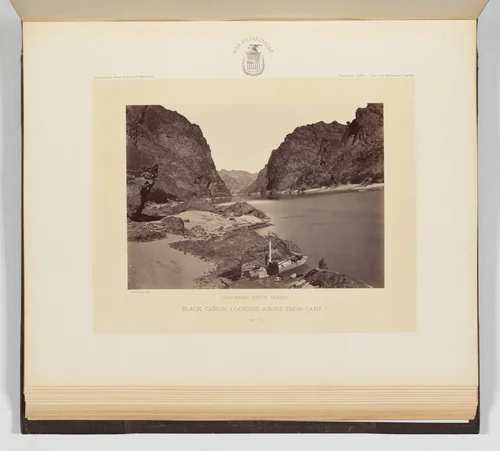 Black Cañon, Looking Above From Camp 7 by Timothy O'Sullivan, photograph, 1871