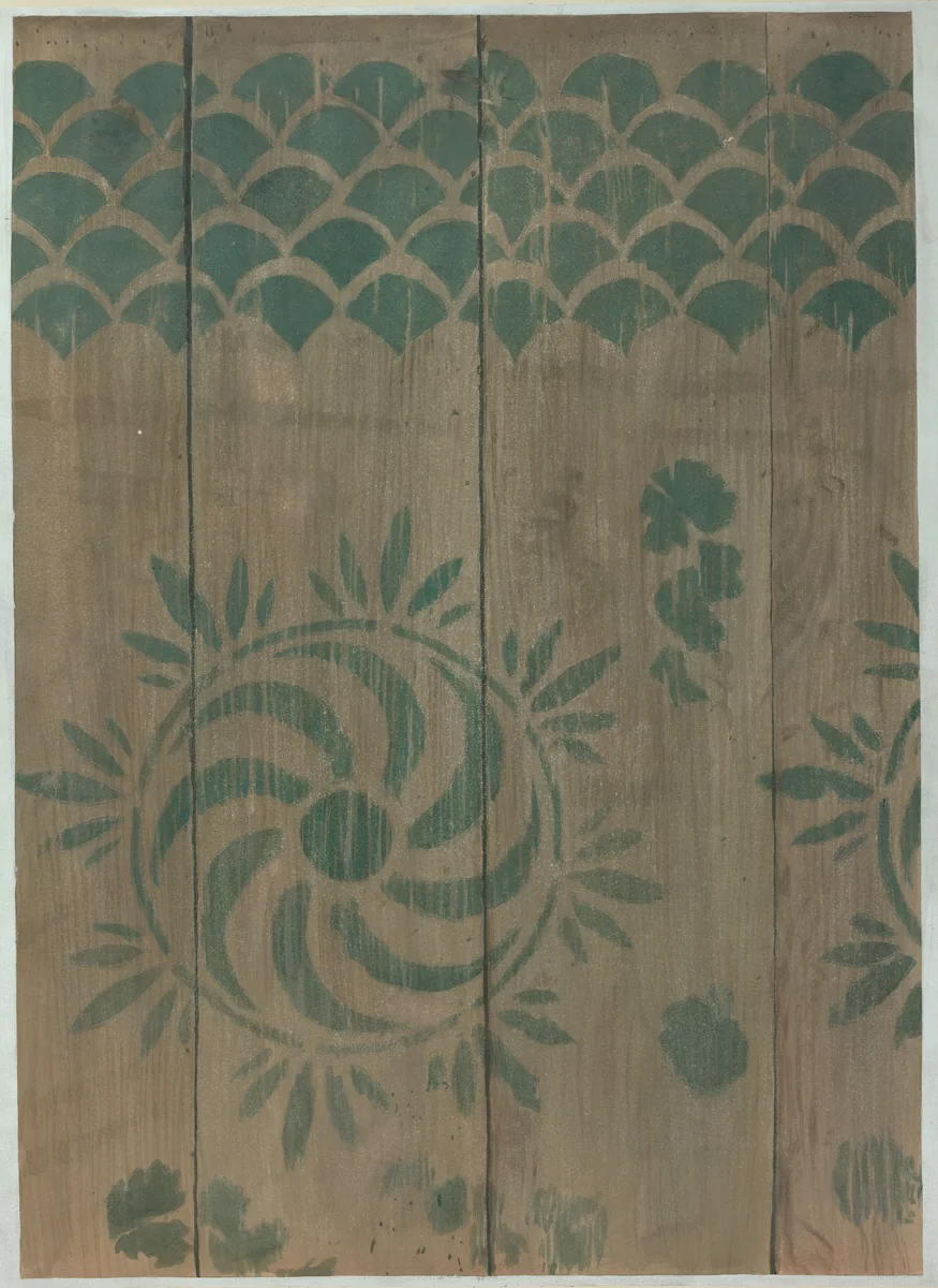 Stencilled Floor by Michael Lauretano, index of american design, 1940