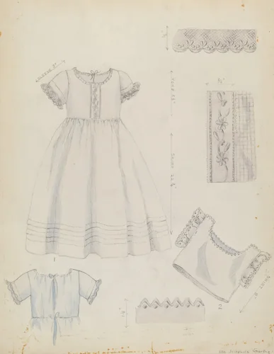 Infant's Dress and Shirt by Ella Sterling, index of american design, 1936