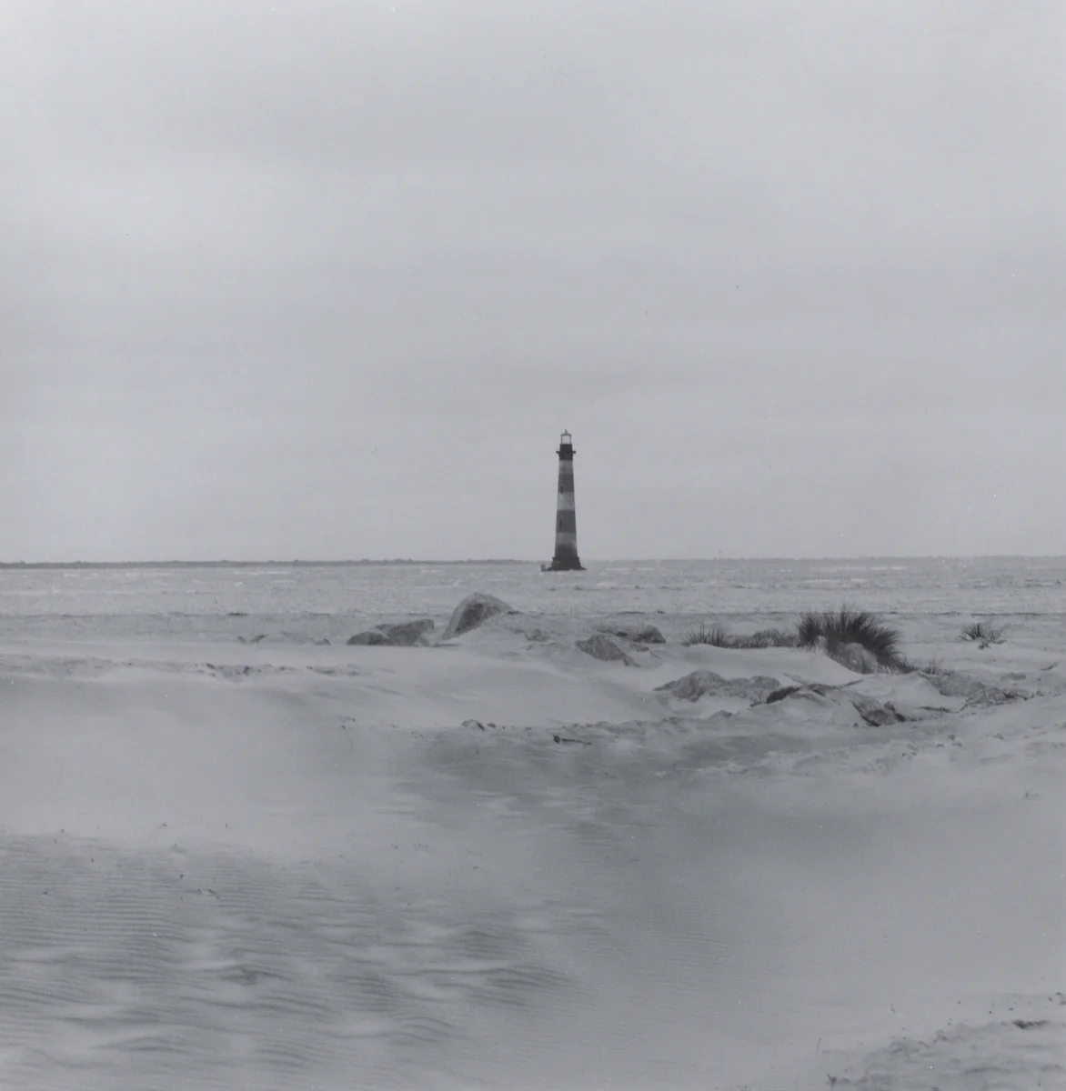 Folly Beach looking towards Morris Island, 1999 by William Earle Williams, photograph, 1999