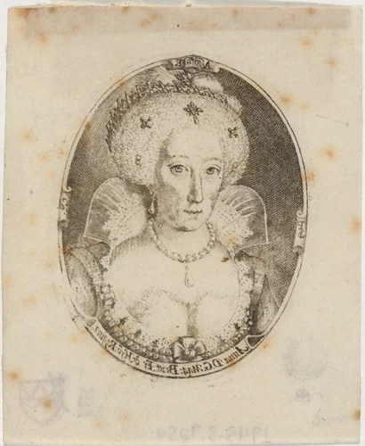 Anne of Denmark by Simon van de Passe, print, 1595-1647