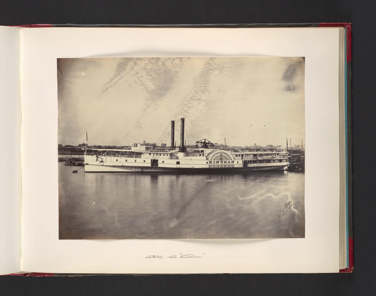 Augustine Heard & Co. Steamer "Kinshan" by Sylvester Dutton, photograph, 1865