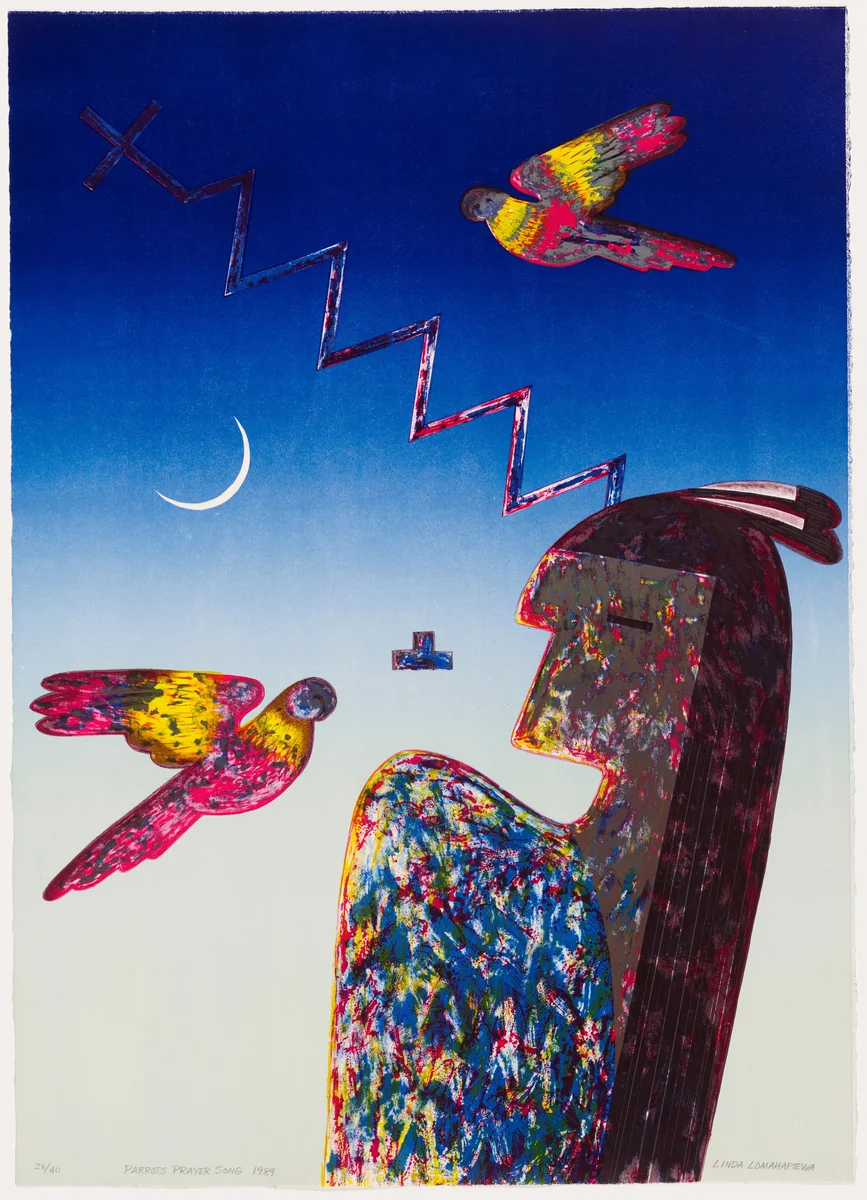 Parrots Prayer Song by Linda Lomahaftewa
Robert Franklin
Brandywine Workshop and Archives, print, 1989