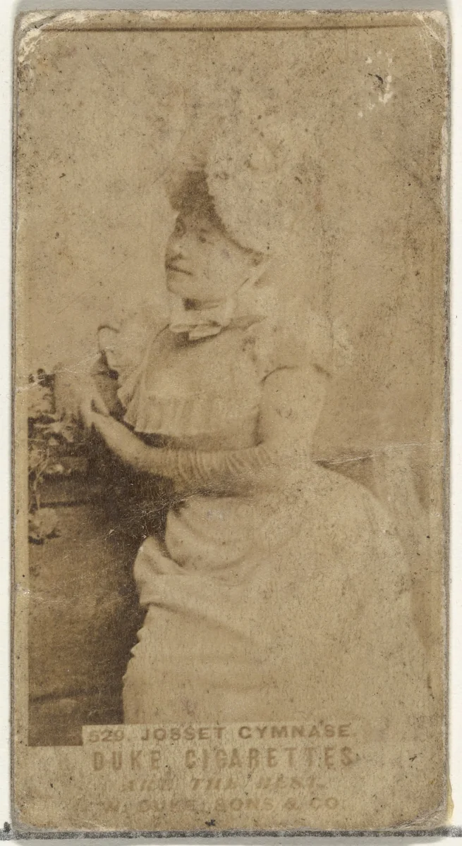 Card Number 520, Josset Gymnase, from the Actors and Actresses series (N145-7) issued by Duke Sons & Co. to promote Duke Cigarettes by W. Duke, Sons & Co., photograph, 1880-1889