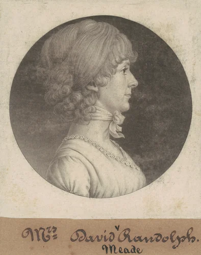 Mary Randolph Randolph by Charles B. J. Févret de Saint-Mémin, print, 1807