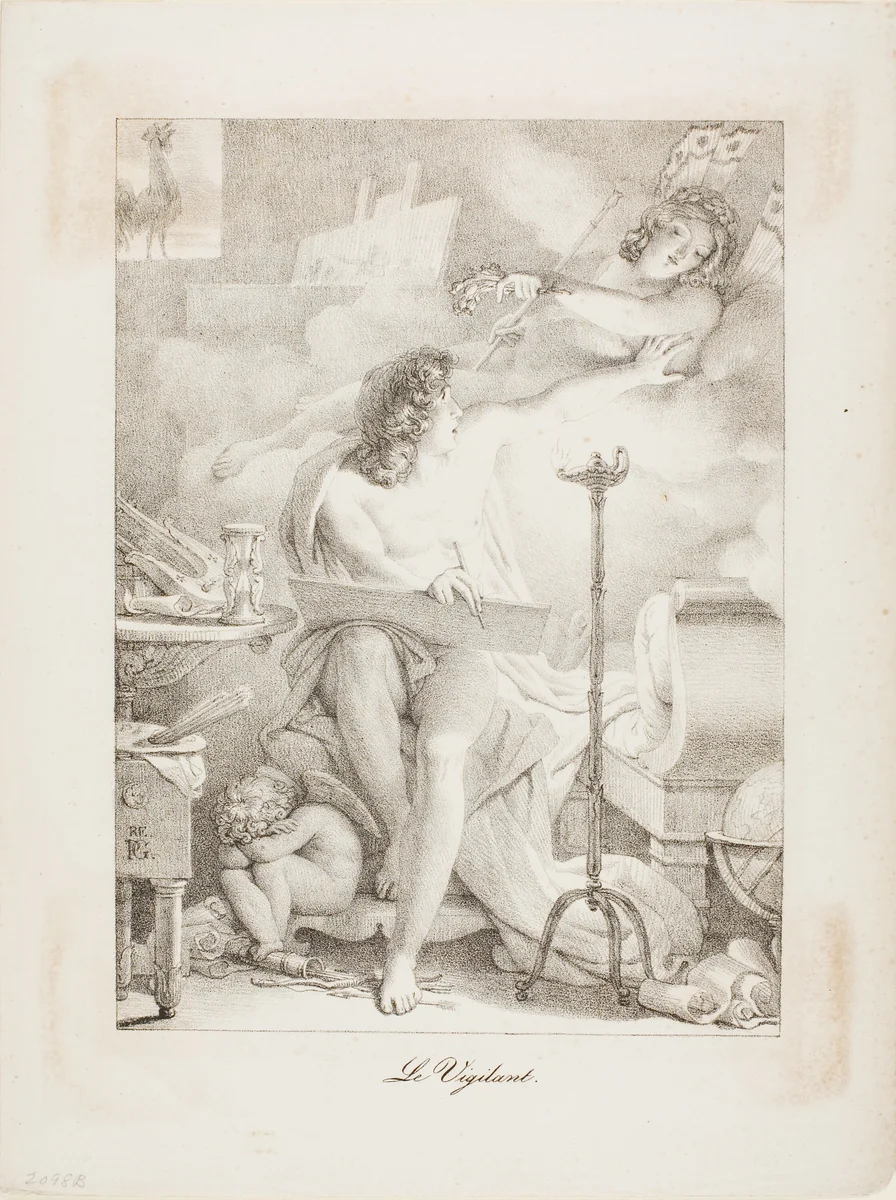 The Vigilant One by Pierre Guérin, print, 1816