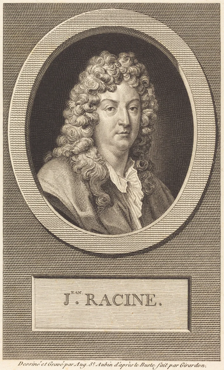 Jean Racine by Augustin de Saint-Aubin, print, 1806