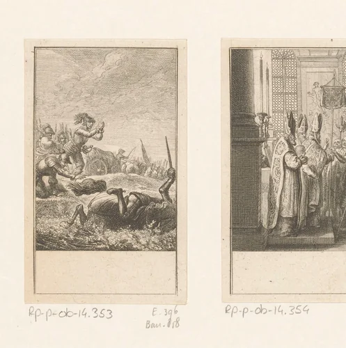 Dood van keizer Frederik I by Daniel Nikolaus Chodowiecki, print, 1781