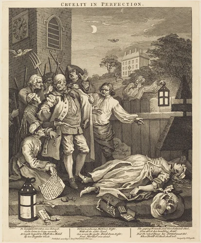 Cruelty in Perfection by William Hogarth, print, 1751