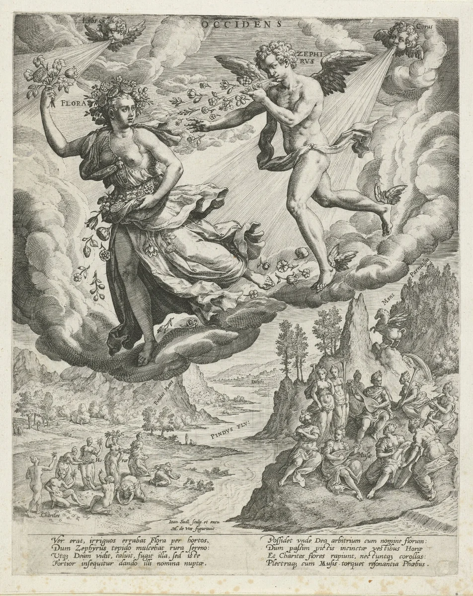 Westenwind by Unknown, print, 1560-1600