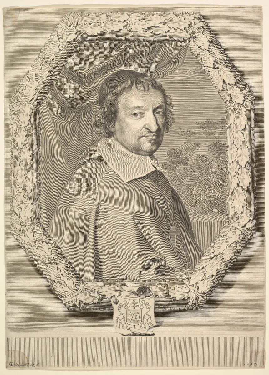 Victor le Bouthillier by Claude Mellan, print, 1658