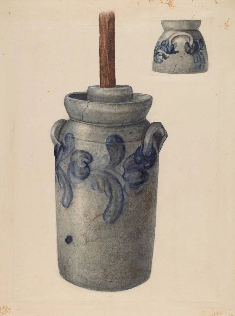 Churn by American 20th Century, index of american design, 1940